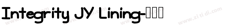 Integrity JY Lining字体转换